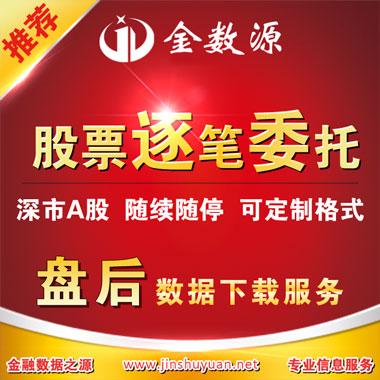 股票深市逐笔委托含id撤单tick数据盘
